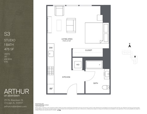 the floor plans for the apartments are shown in this image